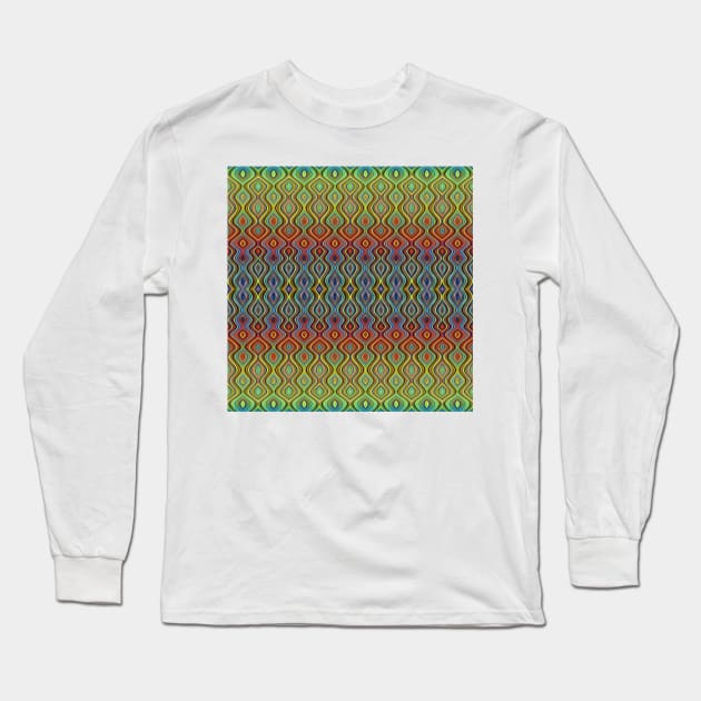 Colorful Ripples Long Sleeve T-Shirt by chambergambit